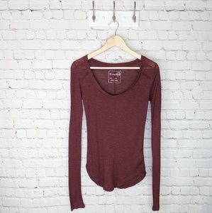 We the Free raw hem longsleeve thermal